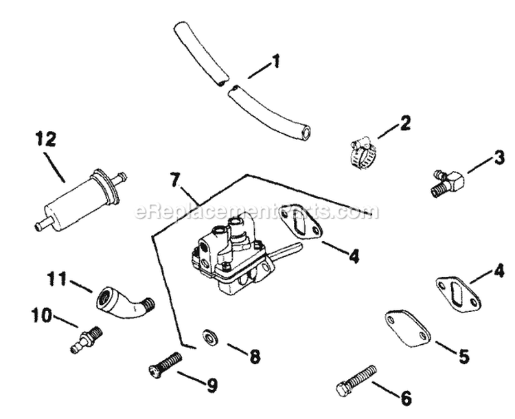 Page K Diagram and Parts List for KT17-24323  Kohler Engine