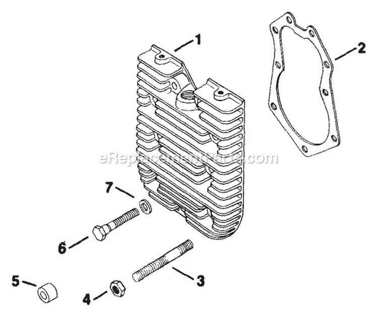 Page H Diagram and Parts List for KT17-24323  Kohler Engine