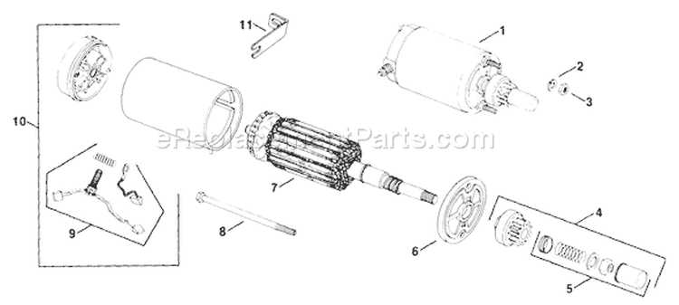 Page J Diagram and Parts List for KT17 II-24320 Kohler Engine