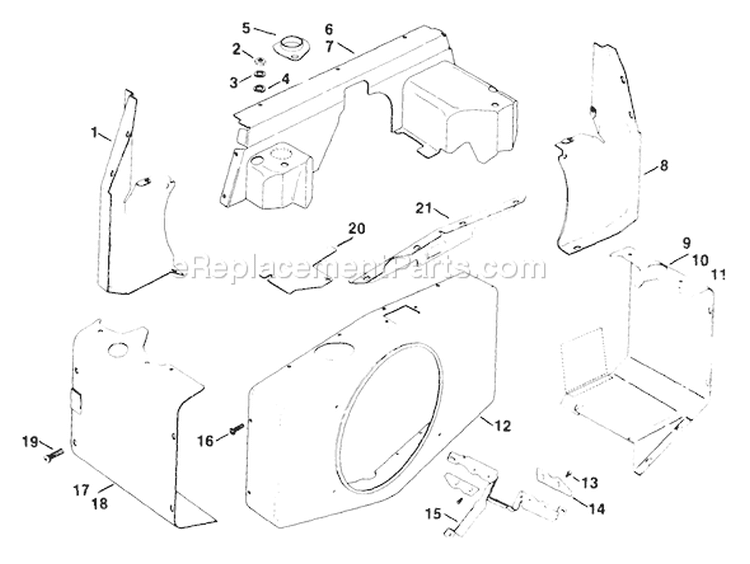 Page B Diagram and Parts List for KT17 II-24320 Kohler Engine