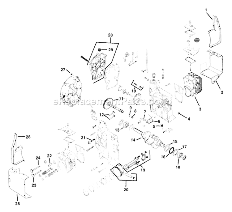 Page A Diagram and Parts List for KT17 II SB-82-522-02 Kohler Engine