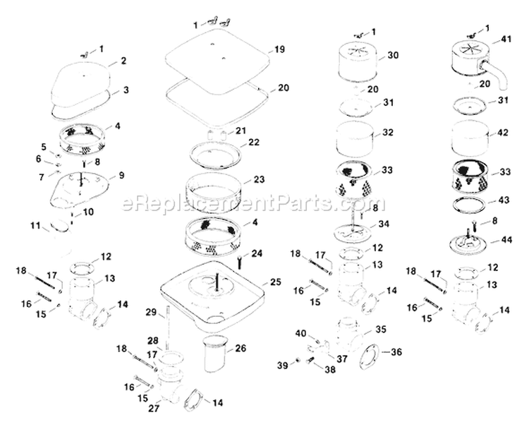 Page A Diagram and Parts List for KT17-24111  Kohler Engine