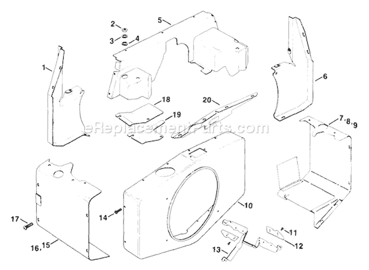 Page B Diagram and Parts List for KT17-24111  Kohler Engine