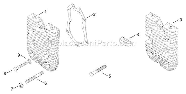 Page H Diagram and Parts List for KT17-24111  Kohler Engine