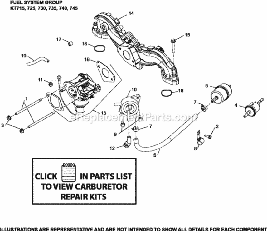 Fuel_System_Group_8-32-78_Kt Diagram and Parts List for KT715-3017  Kohler Engine