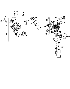 Fuel system Diagram and Parts List for CV20S-65530  Kohler Engine