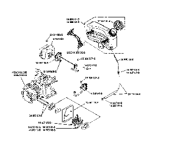Fuel system Diagram and Parts List for XT149-0217-ED  Kohler Engine