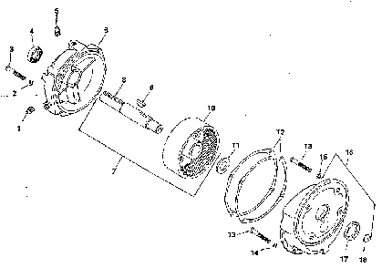 Group 16 gear reduction Diagram and Parts List for MV8-301500  Kohler Engine