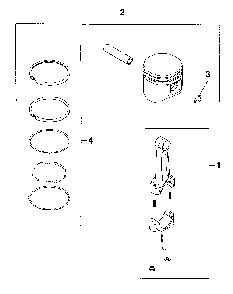 Piston & rod - group 22 Diagram and Parts List for M8ST-301548  Kohler Engine