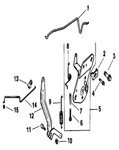 Engine Controls Diagram and Parts List for CV14S-PS1452  Kohler Engine