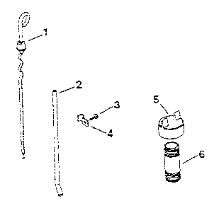 Dipstick Diagram and Parts List for MV18S-24665  Kohler Engine