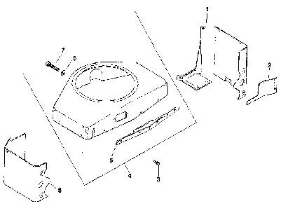 Baffles & shroud - group 2 Diagram and Parts List for MV16QS-56516  Kohler Engine