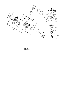 Fuel system Diagram and Parts List for CV15S-PS41526  Kohler Engine