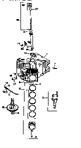Crankcase Diagram and Parts List for CV18S-61554  Kohler Engine