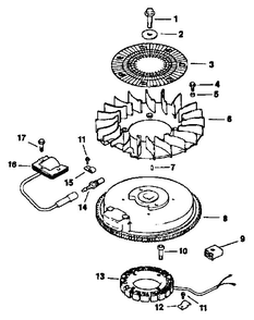 Ignition / Electrical Diagram and Parts List for CV14S-1451  Kohler Engine