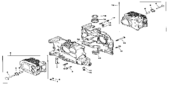 Crankcase Diagram and Parts List for MV18S-58556  Kohler Engine