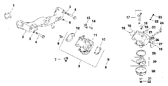 Carburetor - group 5 Diagram and Parts List for MV16QS-56516  Kohler Engine