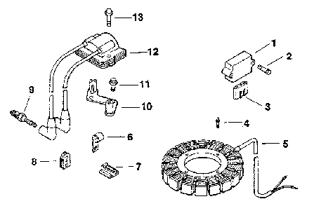 Ignition - group 18 Diagram and Parts List for MV16QS-56516  Kohler Engine