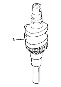 Crankshaft Diagram and Parts List for CV125S-1247  Kohler Engine