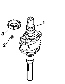 Crankshaft Diagram and Parts List for SV600S-0010  Kohler Engine