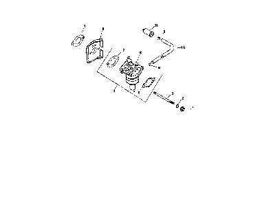 Fuel system Diagram and Parts List for CV165S-43527  Kohler Engine