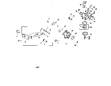 Carburetor Diagram and Parts List for MV18-PS58560  Kohler Engine