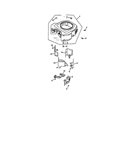 Blower Housing And Baffles Diagram and Parts List for CV22S-75518  Kohler Engine