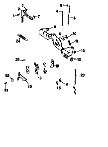 Engine controls Diagram and Parts List for CV18S-61554  Kohler Engine