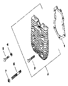Cylinder head Diagram and Parts List for M20QS-49634  Kohler Engine