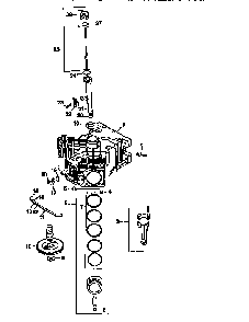 Crankcase Diagram and Parts List for CV20S-65538  Kohler Engine