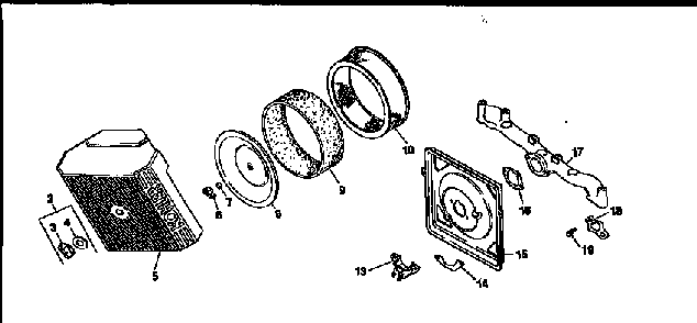 Air intake Diagram and Parts List for CV18S-61544  Kohler Engine