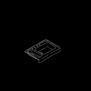 Part Location Diagram of 50249 Kohler Dish Rack, Wire