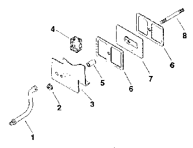 Breather & vent - group 3 Diagram and Parts List for M8ST-301549  Kohler Engine