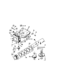 Crankcase Diagram and Parts List for CV155S-41596  Kohler Engine
