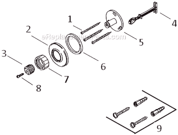 Part Location Diagram of 42139 Toro Lower Diaphragm Piston