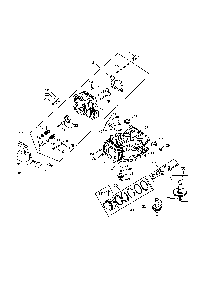 Crankcase and head Diagram and Parts List for CV15S-PS41588  Kohler Engine
