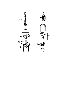 Starting system Diagram and Parts List for CV15S-41519  Kohler Engine