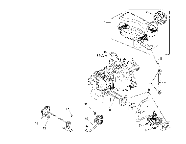 Part Location Diagram of 24-072-06-S Kohler STUD, M6X1.0X93