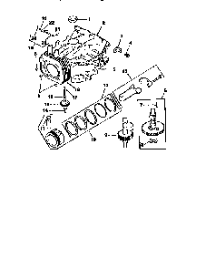 Crankcase Diagram and Parts List for CV15S-41526  Kohler Engine
