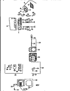 Part Location Diagram of X-75-23 Kohler DISCONTINUED