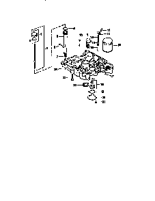 Oil pan/lubrication Diagram and Parts List for CV15S-41519  Kohler Engine