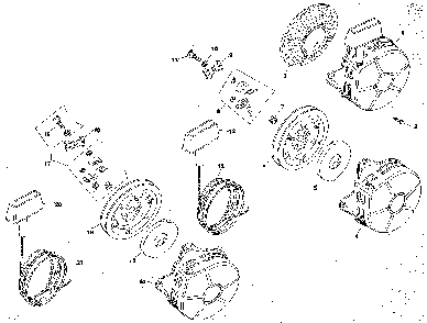 Retractable starter - group 23 Diagram and Parts List for M8ST-301548  Kohler Engine
