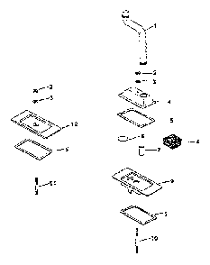 Breather & vent Diagram and Parts List for MV18S-24665  Kohler Engine