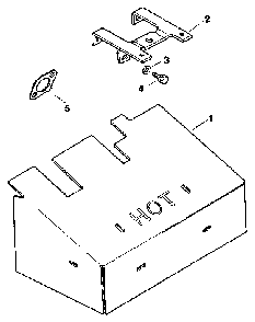 Exhaust Diagram and Parts List for MV18S-58556  Kohler Engine