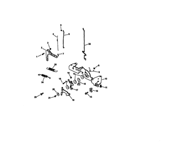 Engine Controls Diagram and Parts List for CV22S-67551  Kohler Engine