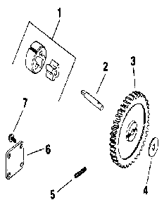 Oil pump Diagram and Parts List for M20QS-49634  Kohler Engine