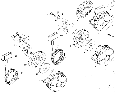 Retractable starter - group 23 Diagram and Parts List for M8ST-301549  Kohler Engine