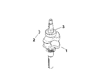 Crankshaft Diagram and Parts List for XT173-0084-ED  Kohler Engine