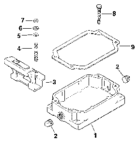 Oil pan - group 21 Diagram and Parts List for M8ST-301549  Kohler Engine