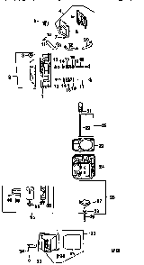 Cylinder head, valve, and breather Diagram and Parts List for CV18S-61554  Kohler Engine